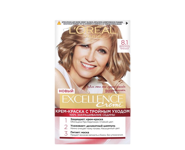 Loreal Paris Excellence თმის საღებავი N8.1 